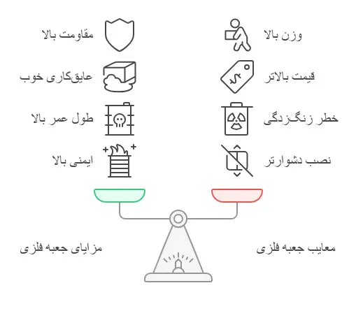 مزایا و معایب جعبه تقسیم فلزی